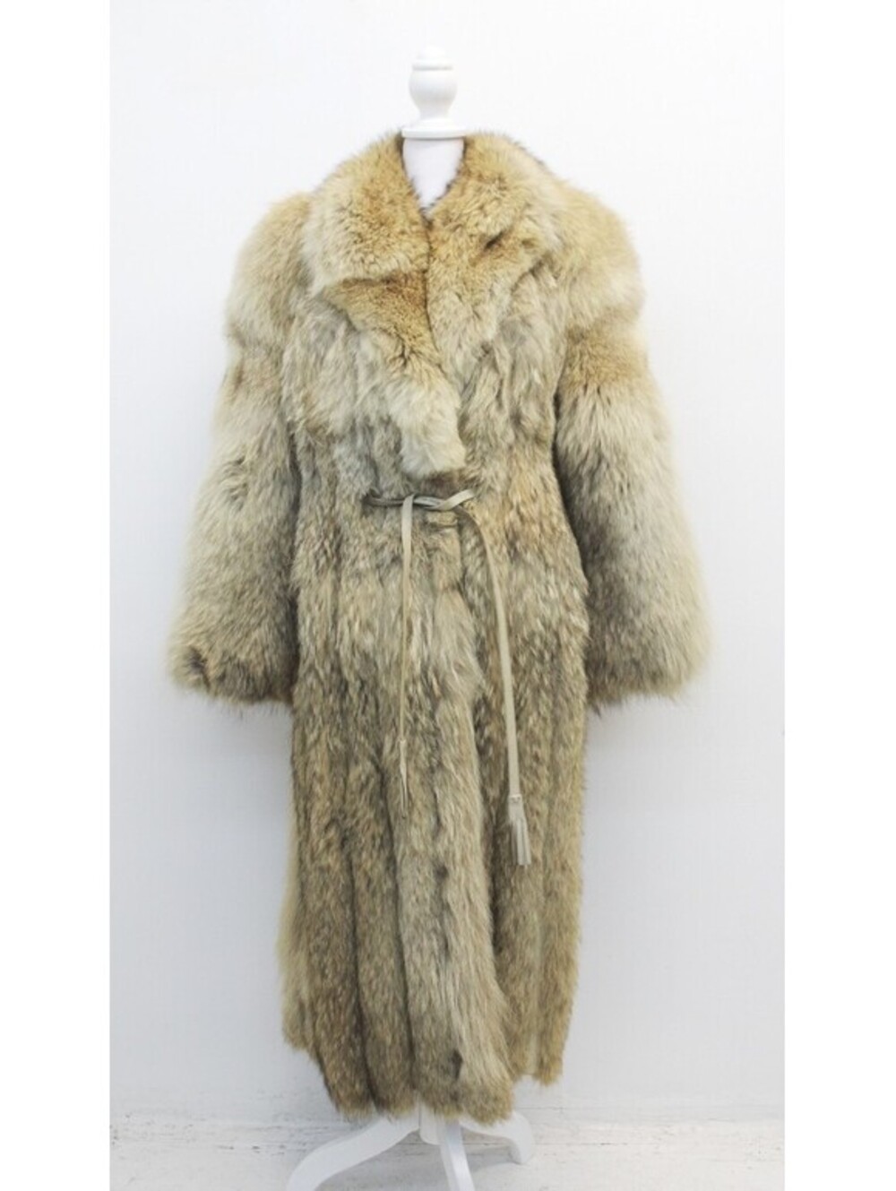 MINT COYOTE FUR COAT JACKET WOMEN WOMAN SIZE 4 SMALL